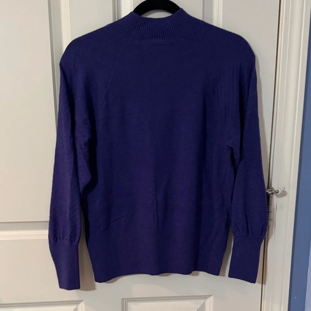 LOFT Deep Purple Knit Top
